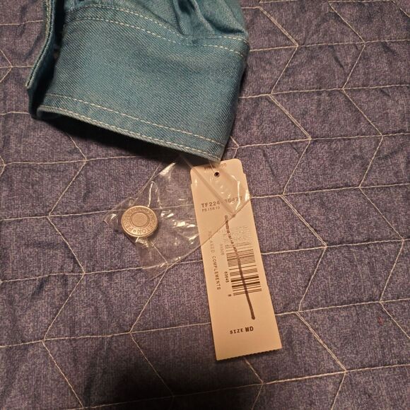 New Pendleton Size M Chambray Shirt Chore Jacket Shacket Lyocell Western - Picture 7 of 10